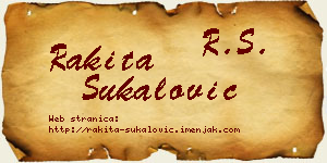 Rakita Šukalović vizit kartica